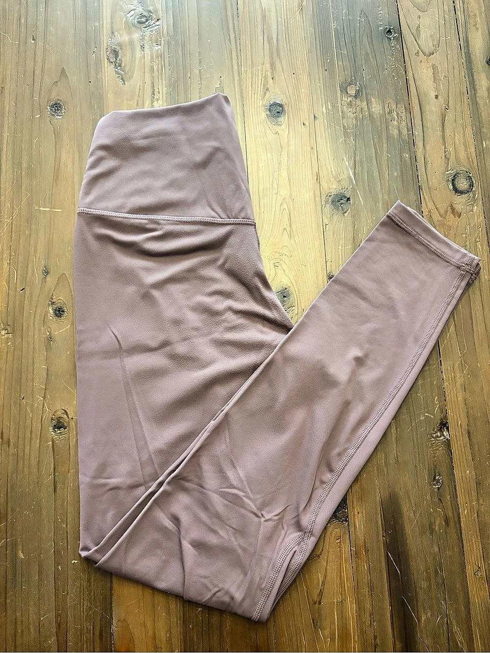 Colorfulkoala High Waisted Yoga Leggings L Dusty Mauve